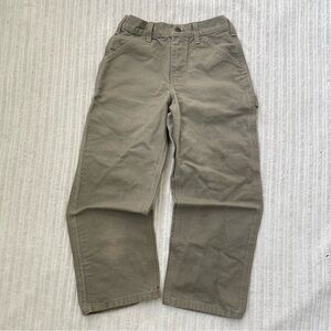 Vintage Carharrt Y26 Kid’s Duck Canvas Dungaree Fit Carpenter Pants | Size 10